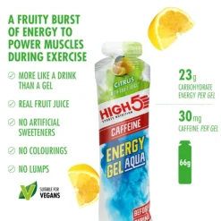 Energy Gel Aqua Caffeine Citrus - Box 20x66g