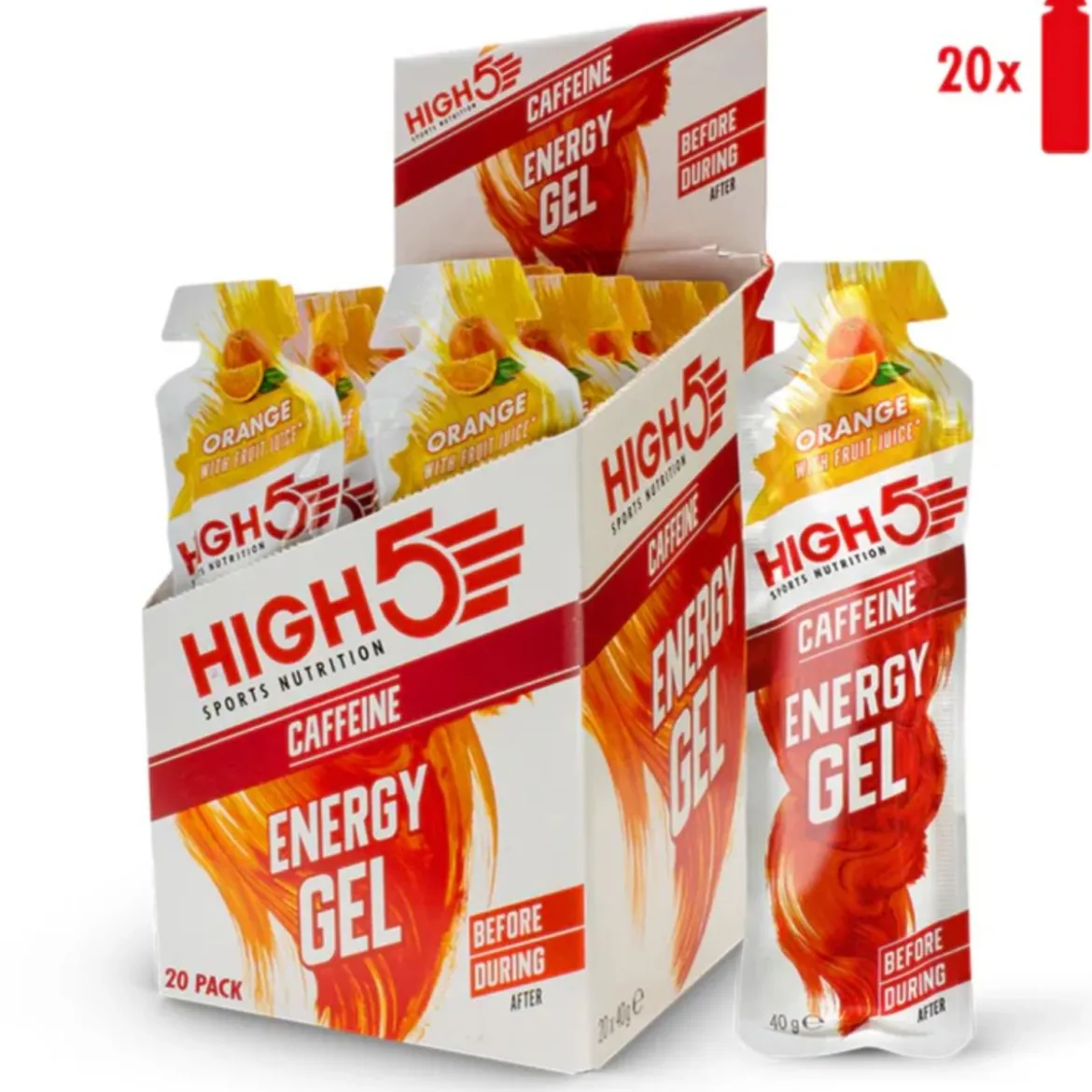 Energy Gel Caffeine Orange - Box 20x40g