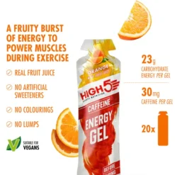Energy Gel Caffeine Orange - Box 20x40g