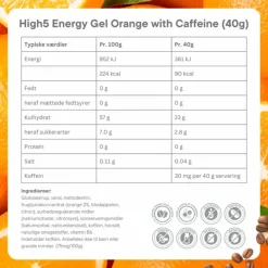 Energy Gel Caffeine Orange - Box 20x40g