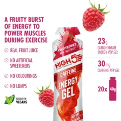 Energy Gel Caffeine Raspberry 20x40g