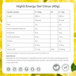 Energy Gel Citrus - Box 20x40g