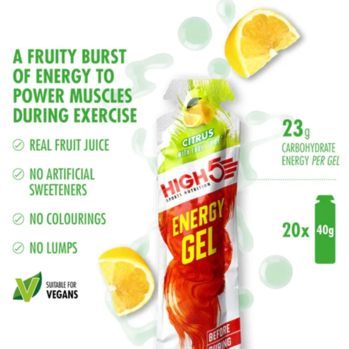 Energy Gel Citrus - Box 20x40g
