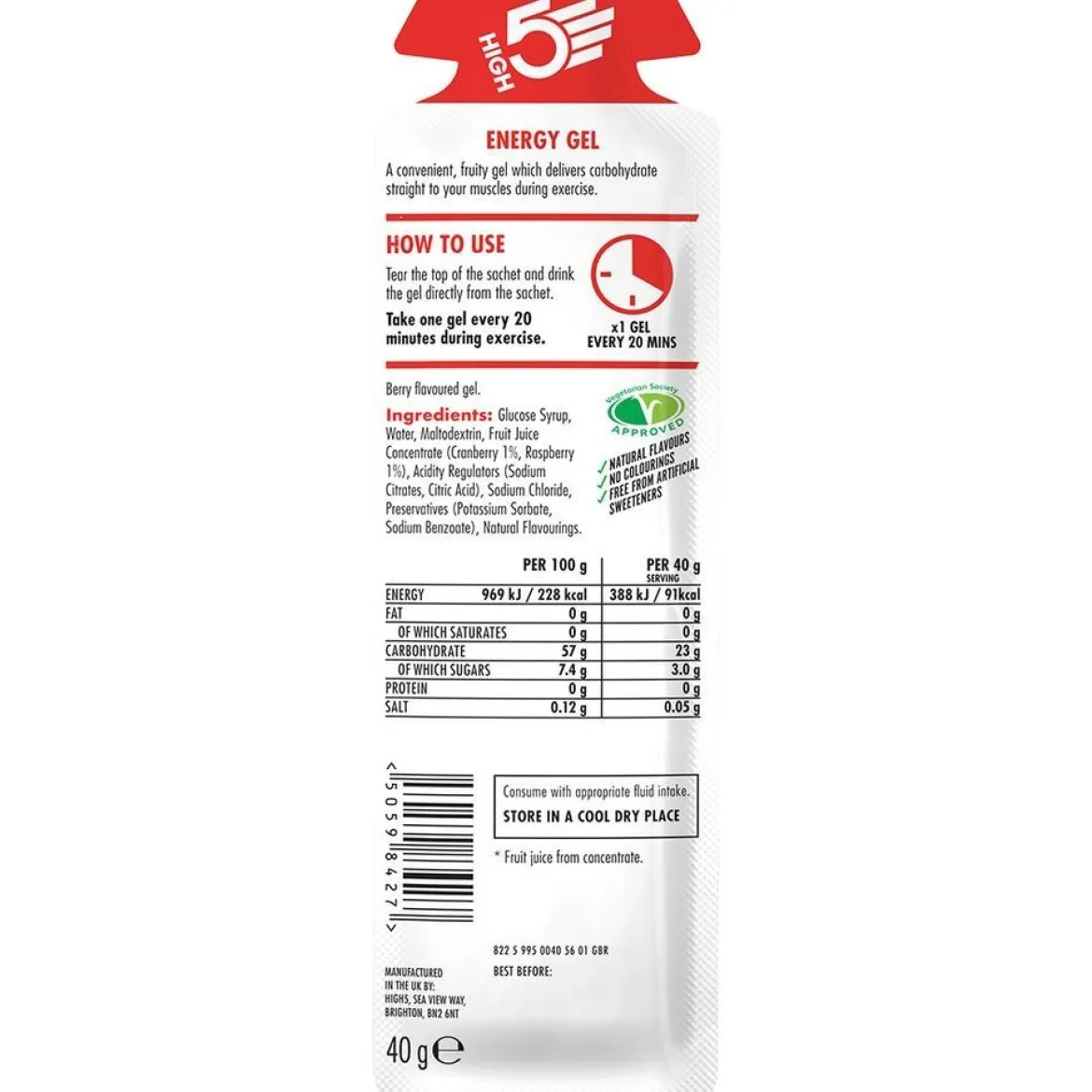 Energy Gel 40g Berry