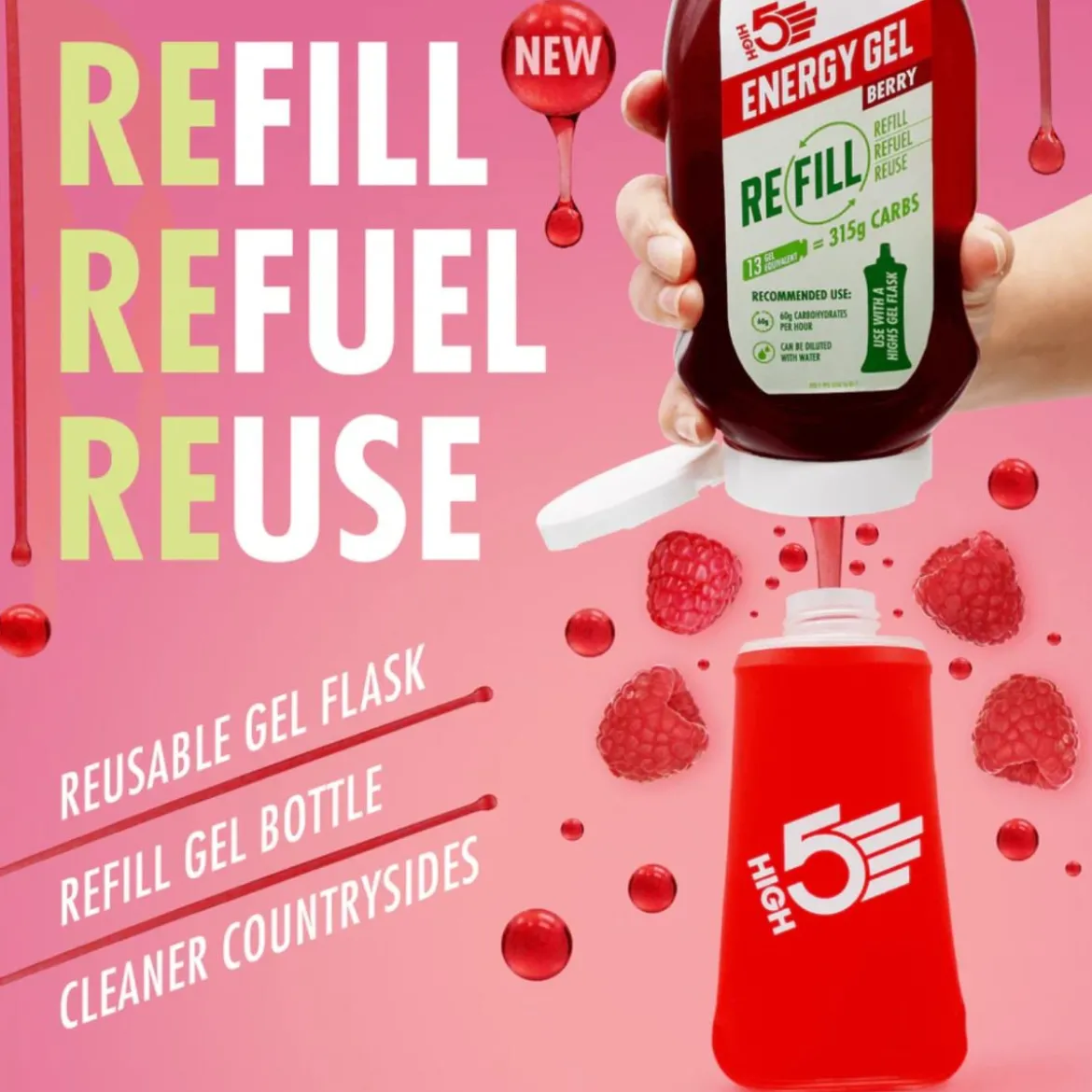 Energy Gel Refill Berry 550g