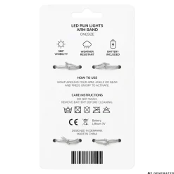 Reflective armband with light 2-Pack